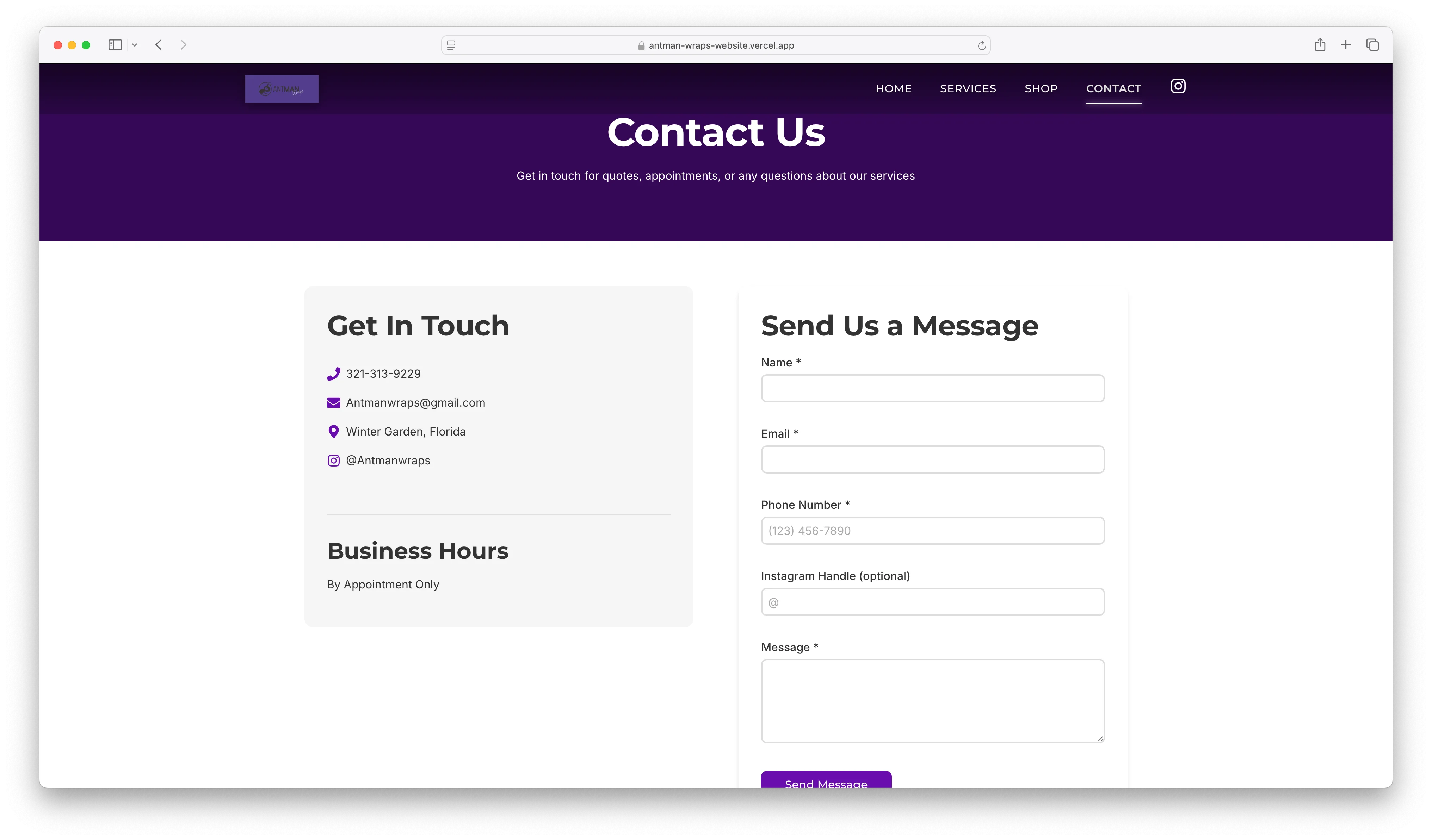 Contact Section